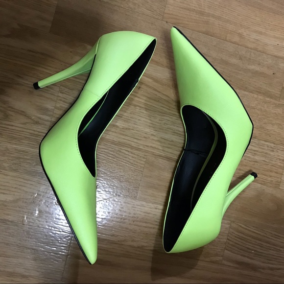 highlighter green heels